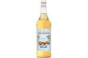 Monin Sirup Haselnuss Zuckerfrei (1 x 1,0l) - Kalorienarmer Geschmack für Kaffeegetränke Cocktails und Desserts - ohne Zucker