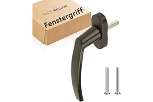 ANTE BELLUM Hochwertiger Fenstergriffe Braun aus Aluminium - Sicheres und stilvolles Zubehör für Fenster und Türen mit 35mm langem Stift. Passend für die meisten Standardfenster. (Braun, 1 Stück)