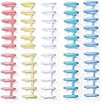 10PCS Binding Spine Combs 6 Holes Plastic Loose Leaf Binder Album Rings for DIY Notebook Photo Album Diary Book Calendar Binder Rings Study Card Scrapbook Booklet 12mm/0.5in Spine Diameter 80 Sheet