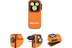 OLIGHT Oclip Pro 500 Lumens 3 Light Sources Clip on Torch, USB-C Rechargeable EDC Lamp with Magnetic Base, Compact LED Flashl