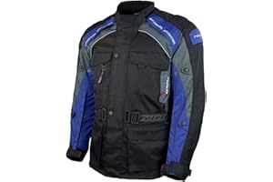 ROLEFF Motorradjacke Herren mit CE Protektoren Regenmembrane Thermofutter Textil Motorrad Jacke
