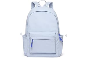 BITUOR Schulrucksack Mädchen, Rucksack Schule Teenager, Schultasche Damen, Tagesrucksack mit Laptopfach, Wasserabweisende Schulranzen, Unisex School Backpack für Ausflüge, Uni, Schule (Blau)