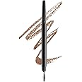 NYX Professional Makeup Precision Brow Pencil, Dual Ended with Flat Tip Pencil and Spoolie Brush, Vegan Formula, Shade: Soft Brown