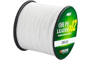 L SERVER Angelschnur Geflochten 1000m 12-Fach Geflochtene Anti-Biss Angelschnur 100% PE Köder Angelschnur Meeresangelschnur 12.6-81kg