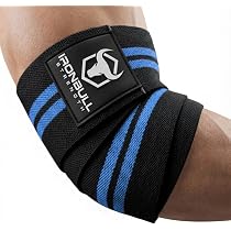 Paire De Protège-poignets Iron Bull Strength – 50,8 X 7,6 Cm, Coton élastique – Pour Haltérophilie, CrossFit, Powerlifting