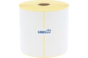 Labelident Versandaufkleber 4x6 Zoll - 100 x 150 mm - 500 Thermo Eco Etiketten auf 1 Rolle(n) I 25 mm Kern I Selbstklebende Shipping Labels für Desktop Thermodrucker I Trägerperfo.