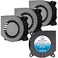 WINSINN Lot de 4 ventilateurs de ventilateur 40 mm 12 V 4020 40 x 20 mm Turbine Turbo sans balais – Haute vitesse
