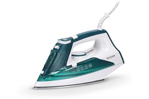 ‎SEVERIN SEVERIN Żelazko parowe z wytrzymałą podeszwą ze stali nierdzewnej, 2400 W, uderzenie pary 85 g/min, zmienna wydajność pary 30 g/min, zdejmowany zbiornik na wodę, funkcja zapobiegająca kapaniu, 175 ml,