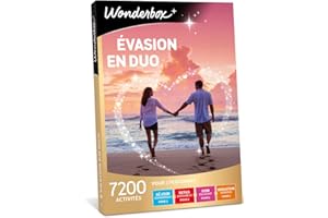 Wonderbox - Coffret cadeau - Evasion en Duo - 6300 séjours romantiques, repas délicieux, soins relaxants ou sensations sportives
