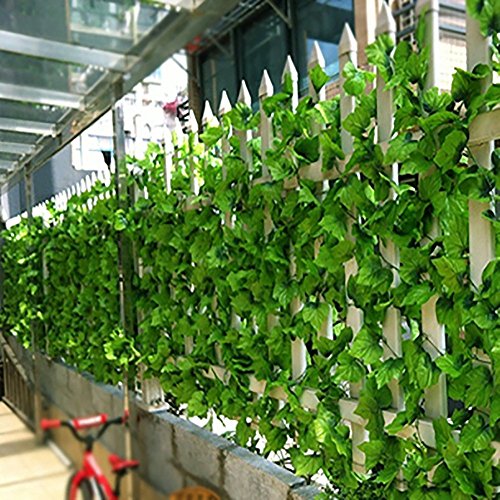 Girlande mit künstlichen Weinranken/Efeublättern, 25 Meter, Grün
