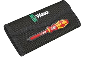 Wera 05671388001 Bolso Vacío Plegable para Juegos VDE de Hasta 18 Piezas, negro, 180 x 85 mm