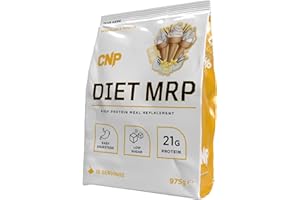CNP Professional Diet MRP, Low Calorie Meal Replacement with FREE Fatloss Capsules, 21g Protein with Patented Digezyme Fortified with Full Spectrum Vitamins & Minerals, 975g, 4 Flavours (Vanilla)