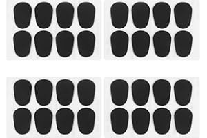 Anruyi 32 Stück Mundstück für Alt-Saxophon Silikon Mundstück-Patches 0.8 mm Sax Mundstück Pads Schwarz Mundstückkissen für Alto Und Tenorsaxophon Klarinette (2 * 2.7cm)