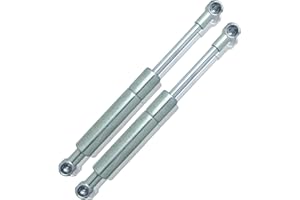 RhedexX® - 2 molle a gas di ricambio per KESSEBOHMER LIFT-O-MAT 195 mm 100N acciaio inox V4A 316L (100 N – acciaio inox 316L)