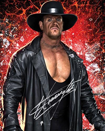 THE UNDERTAKER WWE #3 | Signed Lab Photo Reprint | 10x8 Size to Fit 10x8 Inch Frames | Lab Quality | Photo Display | Present Gift Collectible