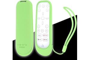MOSHOU Glow in Dark - Guscio Custodia Protettiva Compatibile con Sony PlayStation 5 PS5 Telecomando Media, Anti-Scivolo Antiurto Copertura di Siliconica Cassa, Anti-Graffio Adatta Protegge (Verde)