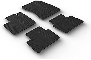Gledring Tappetini in Gomma Compatibile con Nissan Qashqai III (J12) 2021- (Profilo T 4-Parti + Clip di Montaggio)