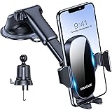 Miracase 4 in 1 Supporto Telefono Auto, [Stabile & Multifunzionale], Porta Cellulare Auto Universale a Braccio Lungo per Crus