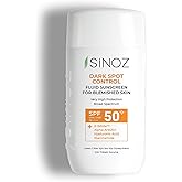 Sinoz SPF50+ Koyu Cilt Lekelerine Etkili Sıvı Y&uuml;z G&uuml;neş Kremi-Yeni Nesil Filtreler-Hibrit Form&uuml;l PA++++