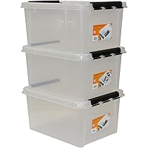 8 x Hammarplast SmartStore Box Classic 4-3,5 liter - 380 x 140 x 110 mm - transparant