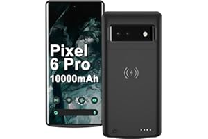 Fraternize 10000mAh Akku Hülle für Google Pixel 6 Pro 6,7 Zoll, tragbare und robuste Schutzhülle mit kabellosem Laden, TY-102W