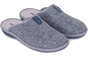 N NORDIKAS NORDIKAS - Zapatillas de Casa de Fieltro para Hombre Tirol Boreal - Zapatillas Nordikas Suaves y Cómodas - Pantunflas Antideslizantes Hechas en España - Calzado de Hogar Cálido y Ligero