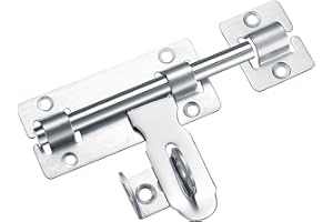 PEYGRE 4 Inch Door Locks, Door Latches, Stainless Steel Sliding Door Gate Bolt Latch, Door Security Bolts for Bathroom Loft Hatch Catch Window Furniture Pet Gate Internal Door Locks