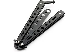 SHENTIAN OEM SYSTEMS COMPANY Cuchillo de Entrenamiento de Tipo Mariposa, Negro