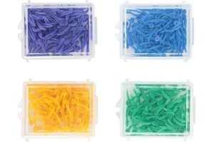 ‎JADESHAY Jadeshay Diastema Wedges, 4 Box 4 Color Einweg Kunststoff Dental Fixing Wedge mit Loch