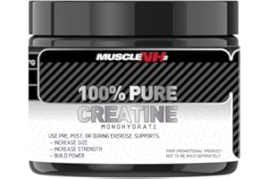 MUSCLENH2 Muscle NH2 100% Pure Creatine Monohydrate Powder Supports Increase Size Strength and Physical Performance, Unflavoured, 200g, 40 Servings (Pack of 1)
