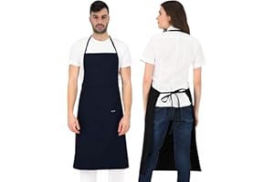 PALLTEX Borago Grembiule Cucina Donna Grembuile Cucina Uomo per Cucinare, Fai da te, Pittura, Cottura a norma EN ISO 13688