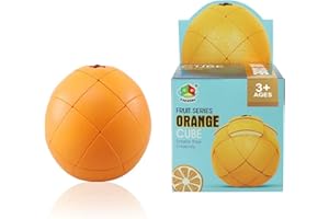 BUCAXIT Naranja Speed ​​Cube 3D Realistic Fruit Magic Cube 1: 1 Cubo de Frutas Juguete de Rompecabezas Especial para Amantes del Cubo