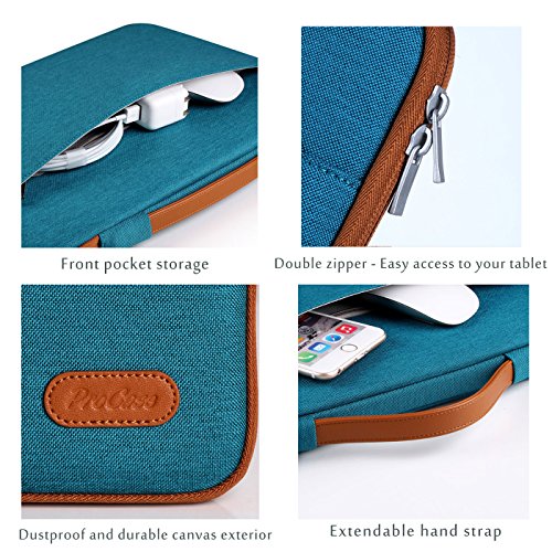 ProCase Notebook Hülle Sleeve Schütztasche Laptoptasche 13 – 13.5 Inch für Surface Book, 13″ Macbook Air Macbook Pro(Türkis) - 3