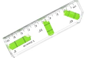 Liten nivå transparent fickbubbla med 3 bubblor (0°, 45°, 90°)