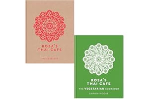 Rosa's Thai Cafe Collection 2 Books Set By Saiphin Moore (The Cookbook & The Vegetarian Cookbook)