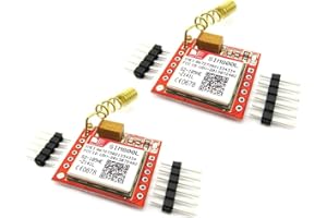 ‎TECNOIOT TECNOIOT 2pcs SIM800L GPRS gsm Module PCB Antenna SIM Board Quad Band