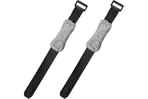 2Pcs Guitar String Mute Dampeners, GLADFRESIT Adjustable Guitar Wraps, Fretboard Muting Strap for Electric Acoustic Classic Guitar, Bass (Black)