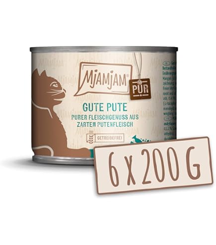 MjAMjAM - Premium natvoer voor katten - exquise forel met sappige kip, 6 pakjes (6x200g), graanvrij