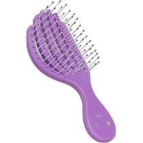 Nascita Haarbürste Ohne Ziepen – Für Glatte, Lockige & Lange Haare, Mit Flexi-Zinken & Spiralbörsten, In Silber