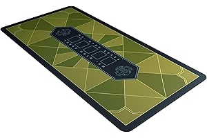 Bullets Playing Cards, Mata do pokera, wzór Paulie, prostokątna, złota, 100 x 60 cm