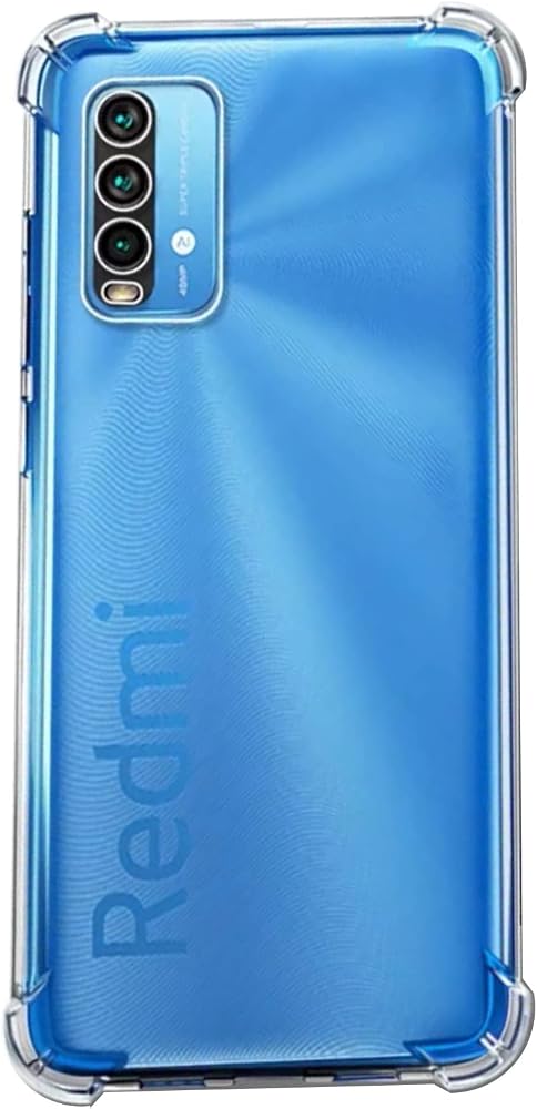 KZY İletişim Xiaomi Redmi 9T le Uyumlu ile Uyumlu Kapak Kamera Korumalı Antishock Airbag Köşe Korumalı Silikon Şeffaf Kılıf