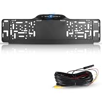 Telecamera Targa Con 4 LED Notturni – 170° Di Visione, 480p, Impermeabile E Angolo Regolabile Per Auto 12V