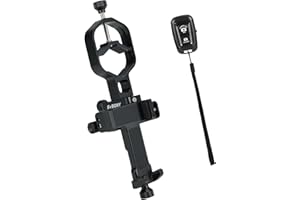 Svbony SV214Pro Smartphone Adaptateur, 3 Axes Universel Digiscoping Adapter pour Téléphone, Accessoires Compatible avec Longue Vue, Binoculaire et Monoculaire (28-48mm)
