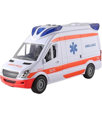Ambulancia De Juguete Con Luces Y Sonidos TACHAN | Para Niños +12 Meses, Rueda Libre Y Melodías