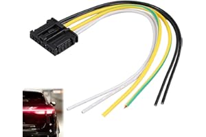 Huybaa Feu Arrière Connecteur Lumière Faisceau Câblage Prise, Kit Réparation Feu, OEM : 1606248780, Prise Voiture Feux Arrière Connecteur pour 206 207 307 308 2008 3008 C2 C3 C4 C5 DS3