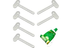 Eupneicu Schiacciatubetto[ 6 Pezzi ], Spremitubetto Per Dentifricio, Spremi Tubetti Dentifricio In Acciaio Inox Per Tubi Cosmetici E Prodotti Per Capelli