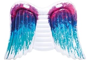 Intex 58786EU - Materassino Gonfiabile Mare Angel, Vinile, Multicolore, 216x155x20 cm