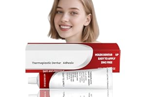 NBOFOL Orange Thermoplastic Denture Adhesive, Long-Lasting Denture Reline Kit, Teeth Repair Kit, Dentu/re Glue Extra Strong,De-nture Adhesives Strong, Den/ture Fix-ation Adh/esive, Tooth Bonding Ki/t