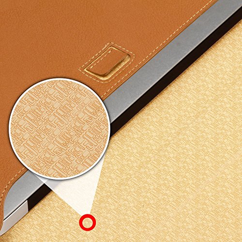 OMOTON Ledertasche/ Hülle für MacBook Air 11 zoll mit Halter, braun - 5