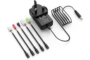 MELASTA Tamiya Universal RC Battery Charger - 2.4V to 12V, NIMH/NICD, SM-2P/JST/Huanqi Connector